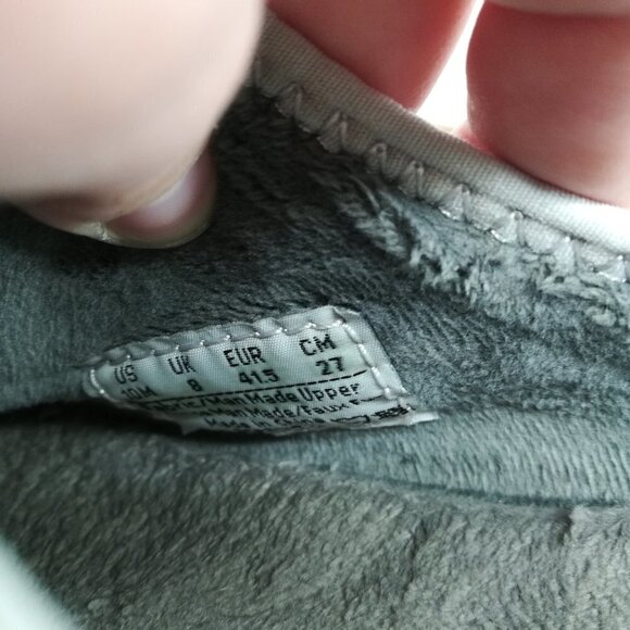 BZees Serenity Slip On Gray Comfort Shoes Size 10 Mule Clog Faux Fur Tennis - Picture 2 of 10